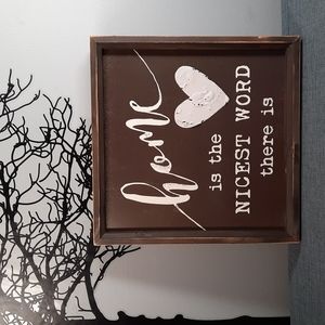 Home Wall Art Home Decoration Decor Wood Metal Heart Simple Design